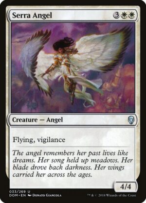 Serra Angel (Foil) [Dominaria] - NM
