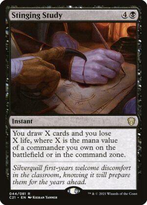 Stinging Study [Commander 2021] - NM