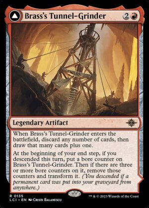 Brass's Tunnel-Grinder // Tecutlan, the Searing Rift [The Lost Caverns of Ixalan] - NM
