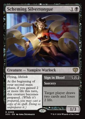 Scheming Silvertongue // Sign in Blood [Secrets of Strixhaven] - NM