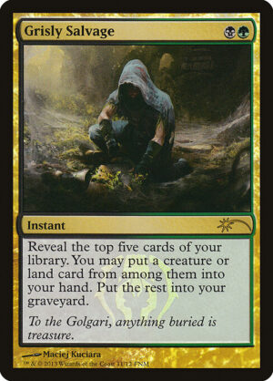 Grisly Salvage (Foil) [Friday Night Magic 2013] - NM