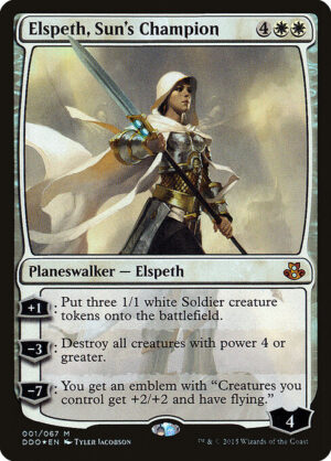 Elspeth, Sun's Champion (Foil) [Duel Decks: Elspeth vs. Kiora] - NM