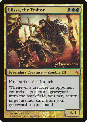 Glissa, the Traitor (Foil) [Mirrodin Besieged Promos] - NM