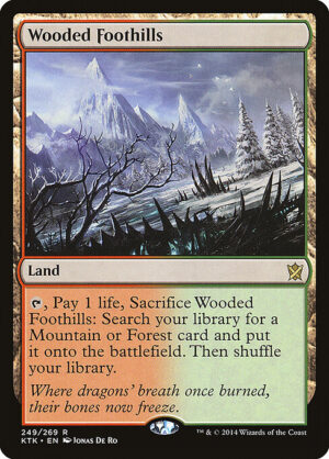 Wooded Foothills [Khans of Tarkir] - NM